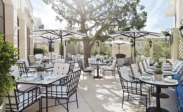 The Peninsula Beverly Hills Opens New Outdoor Restaurant Terrace The Belvedere Onsite Restaurant At Peninsula Beverly Hills Hotel Has Debuted Its New Outdoor Terrace As Part Of Eatery S Full Interior